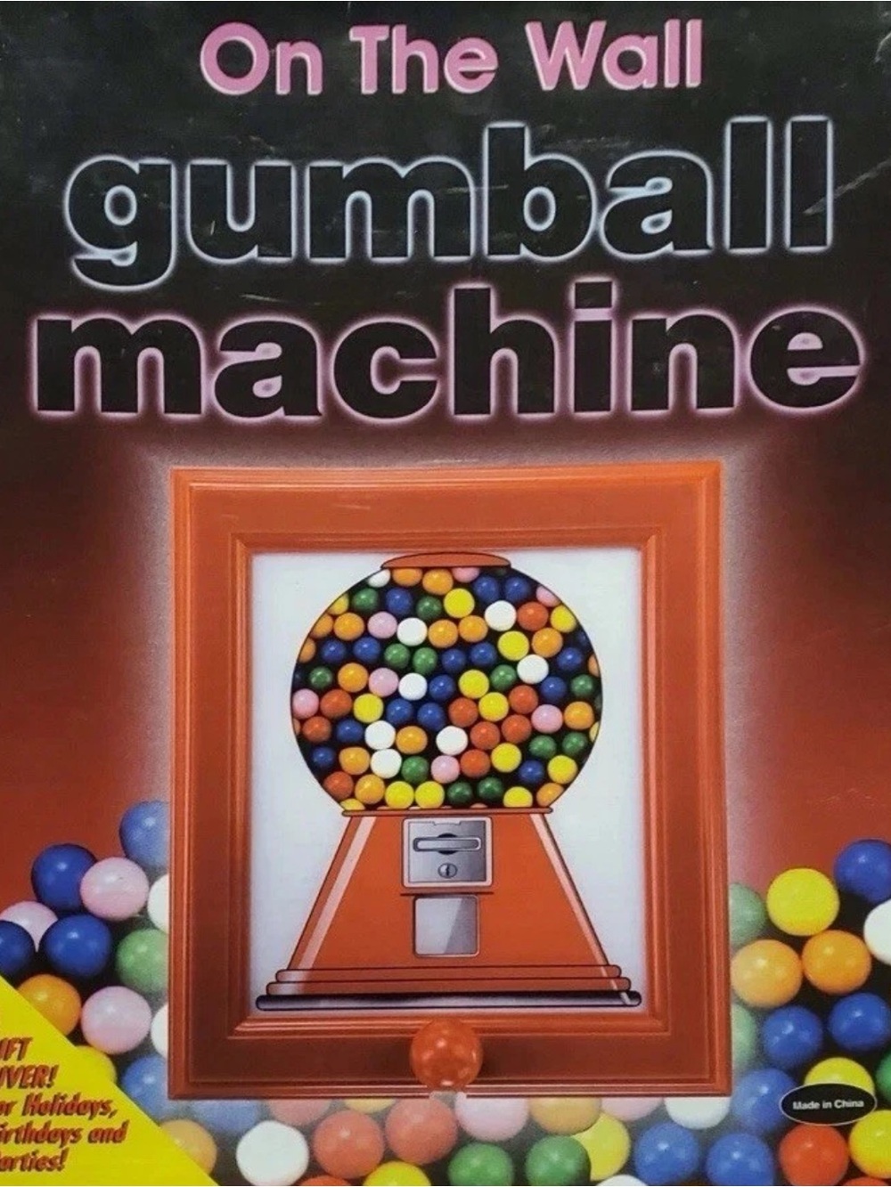 Vintage On the Wall Gumball machine 14X12 inch Works New